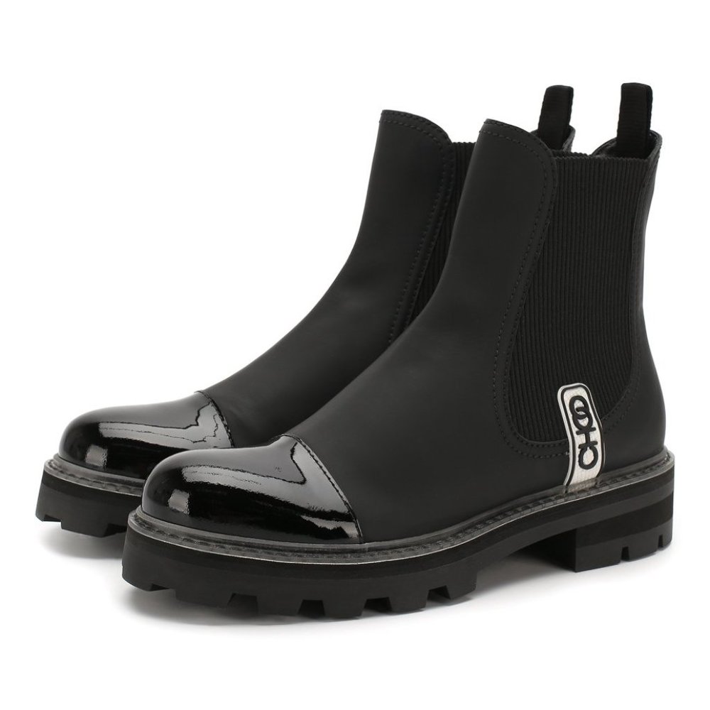 Jimmy Choo Blayse Leather Chelsea Boots 39.5 9.5 womens